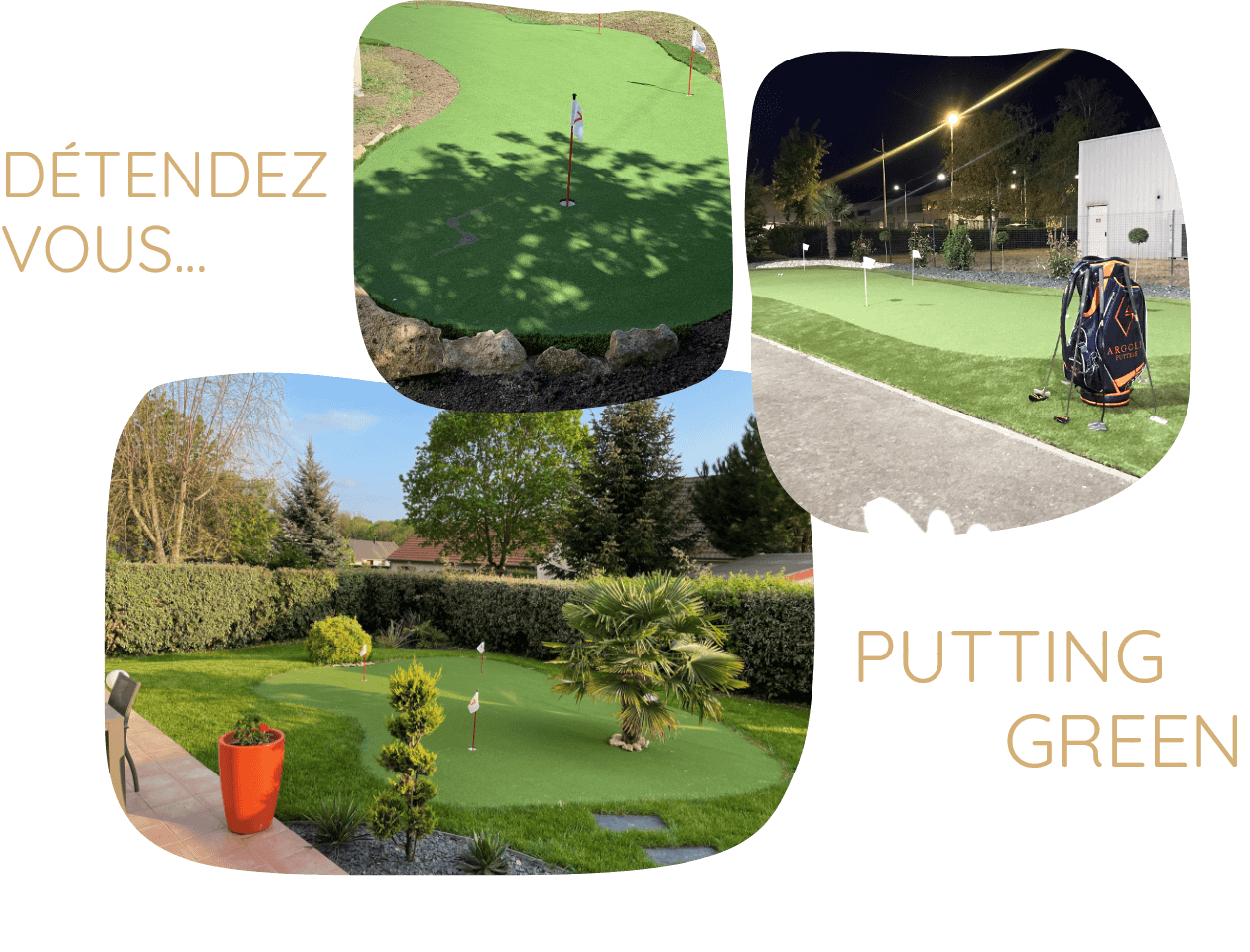 Conception Putting Green et Gazon Synthétique